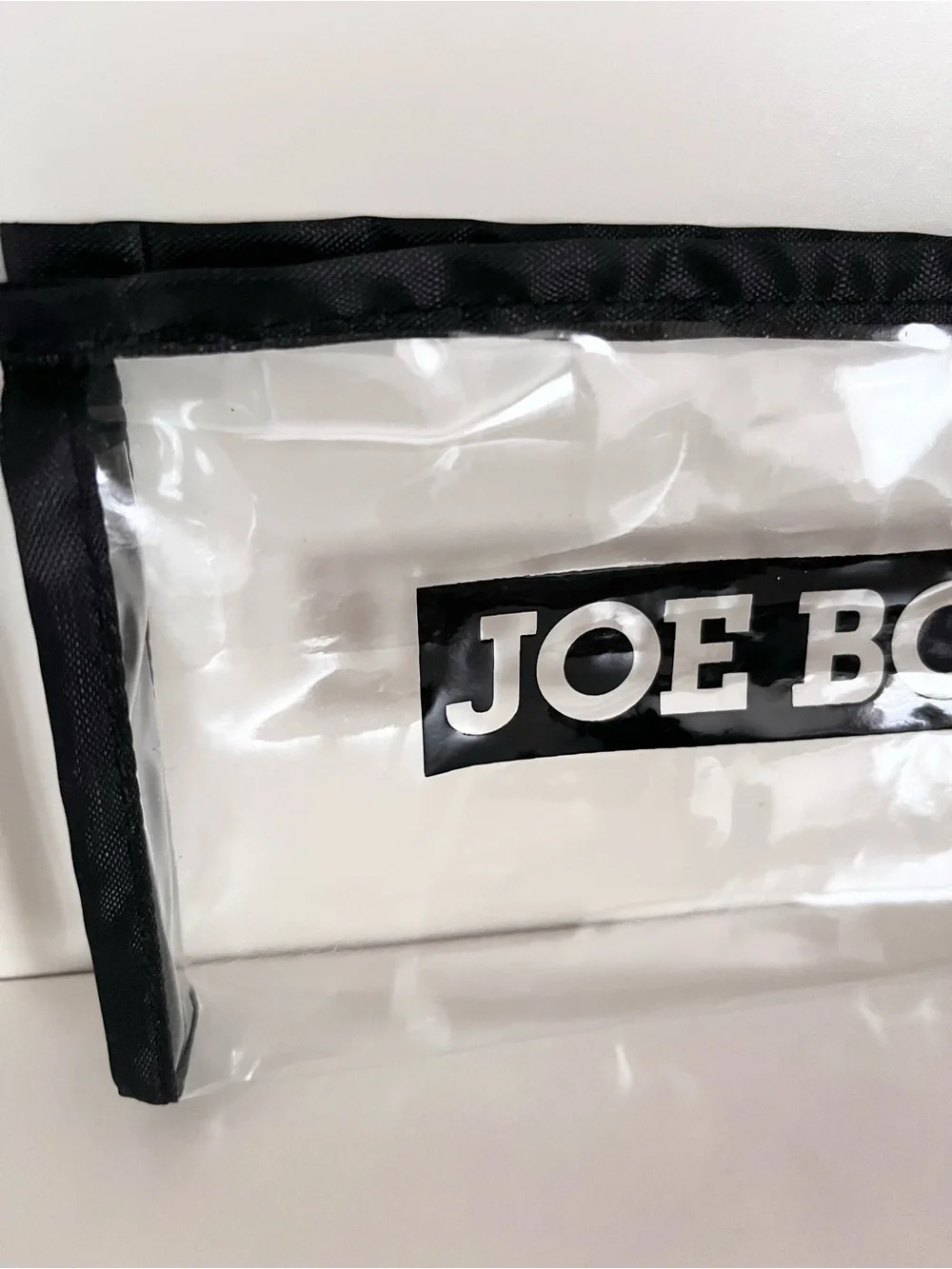 Joe boxer clear zippy pouch